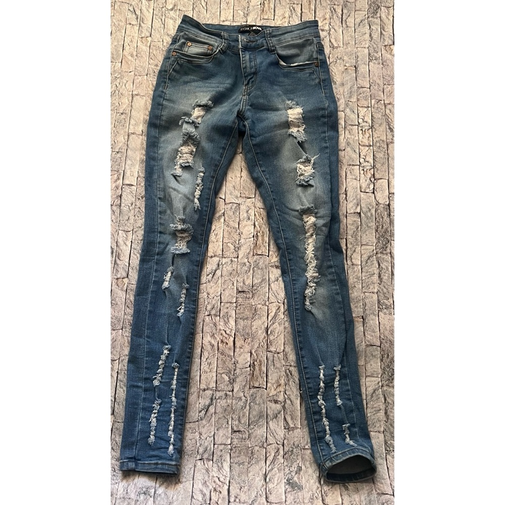Fashion Nova Passionate From Miles Away Jeans - Women Size 3 - Picture 2 of 6